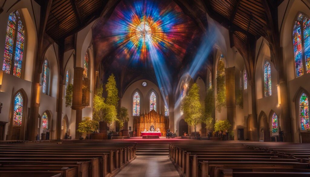 LED video wall for church