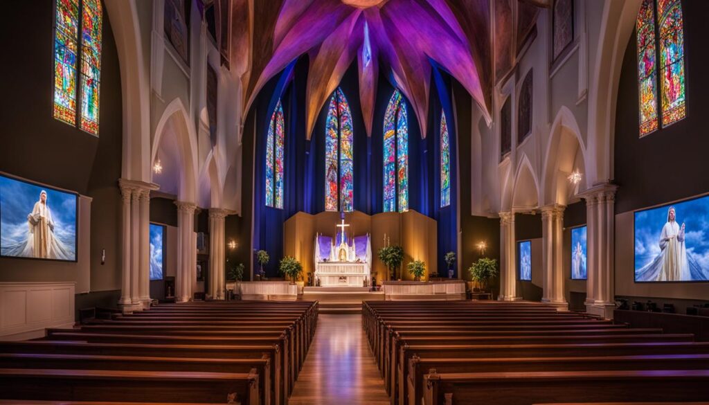 LED video wall for church in Petersburg LED video wall for church in Petersburg