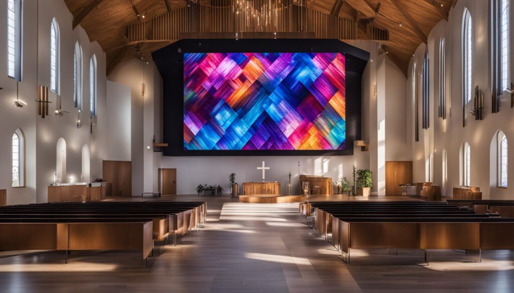 LED video wall for church in Springfield