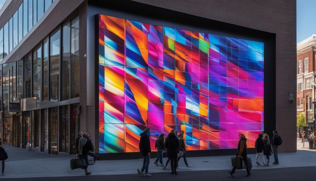 LED video wall installation