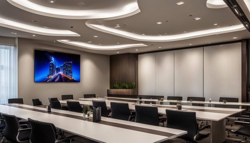 LED video wall installation