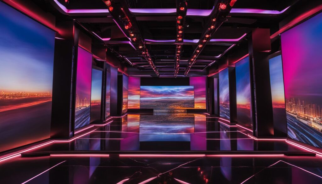 LED video wall installation