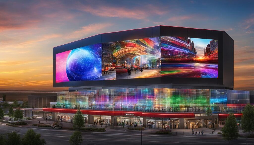 LED video wall installation