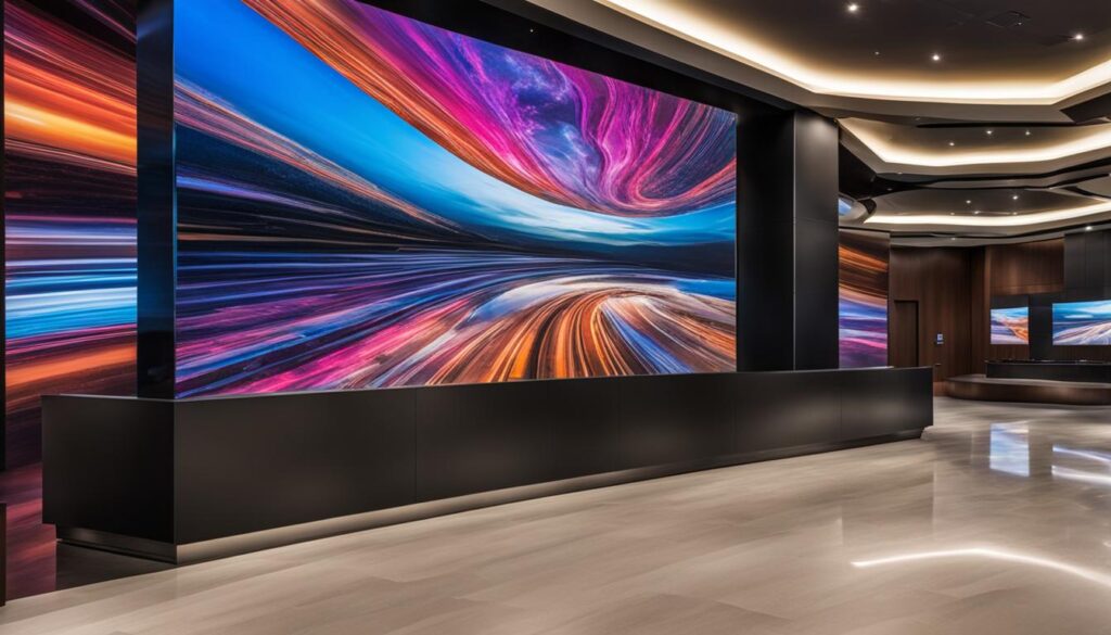 LED video wall installation LED video wall installation