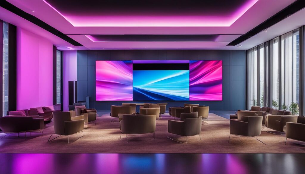LED video wall installation LED video wall installation