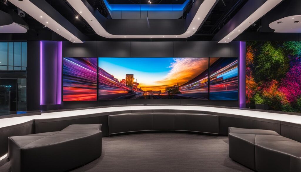 LED video wall installation LED video wall installation