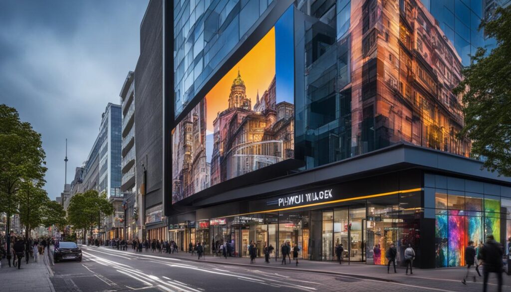 LED video wall installation in Plymouth