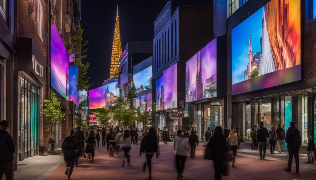 LED video wall installation in Waltham