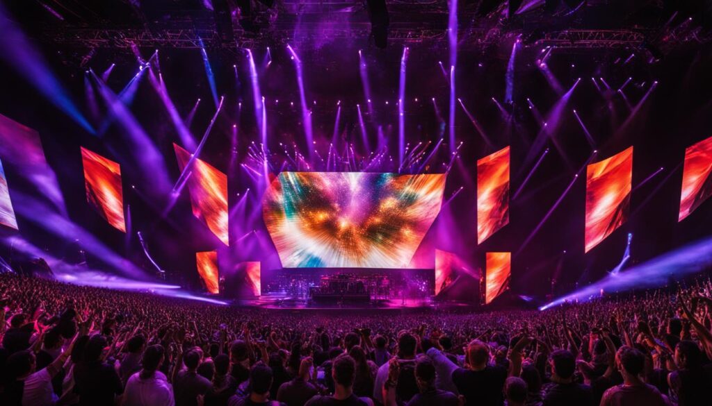 LED video walls for concert production