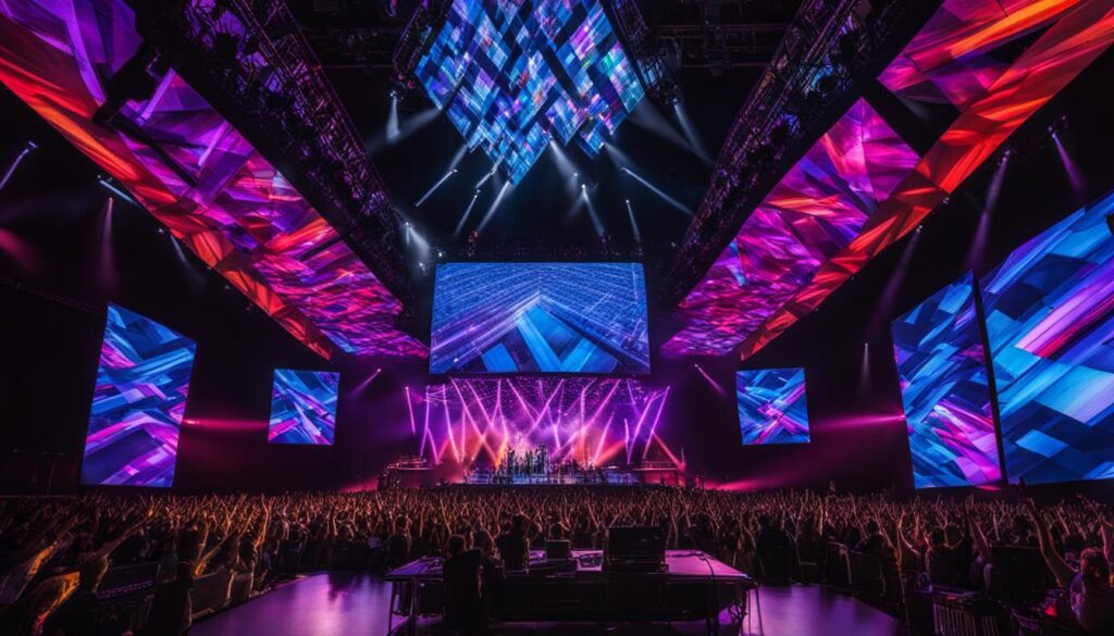 LED video walls for concerts