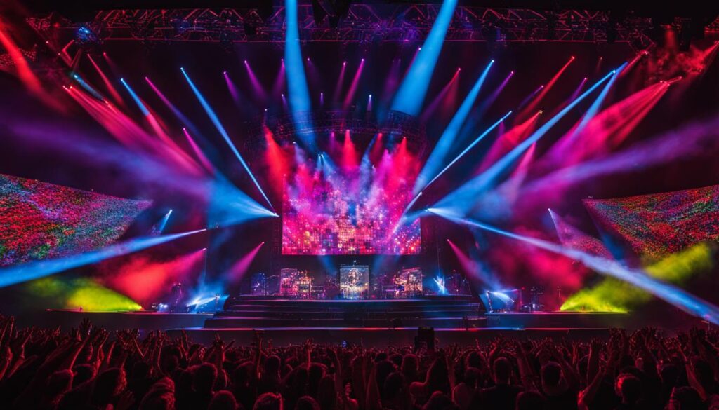 LED video walls for live performances