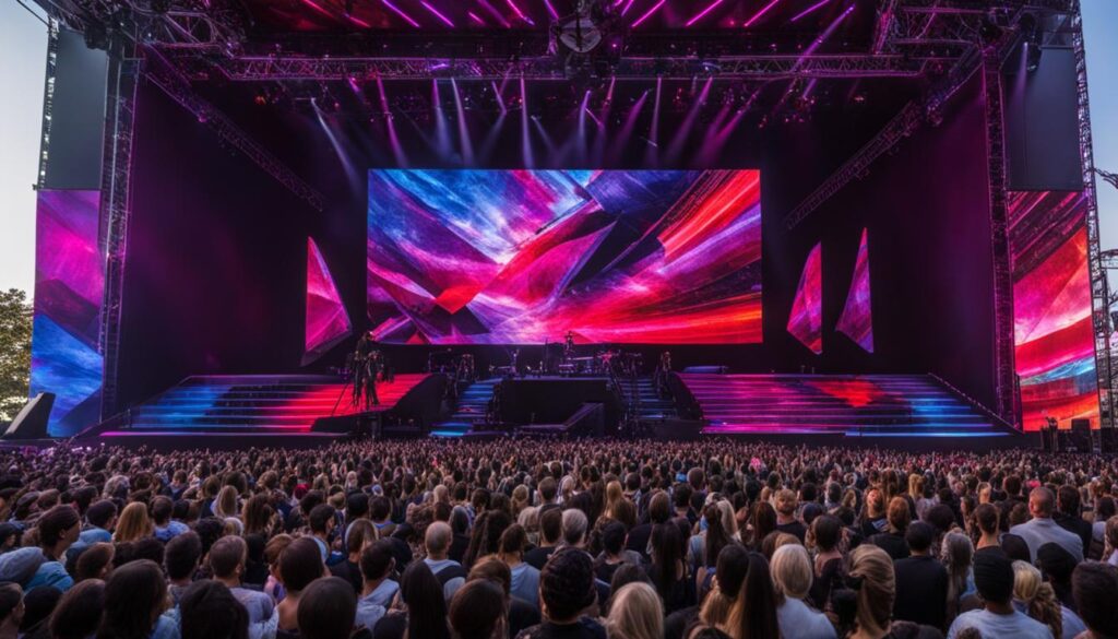 LED video walls for music events LED video walls for music events