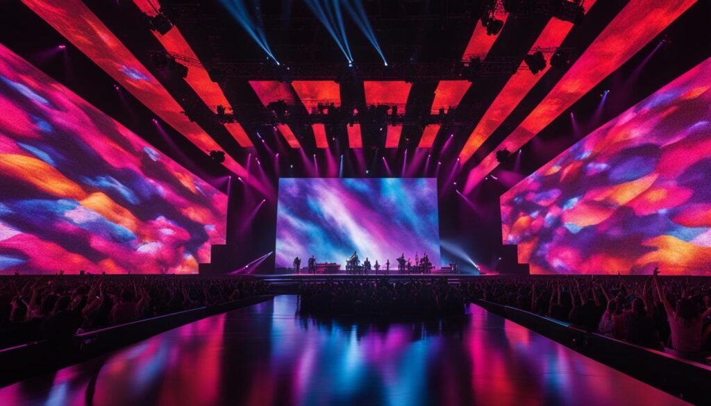 LED video walls for stage design
