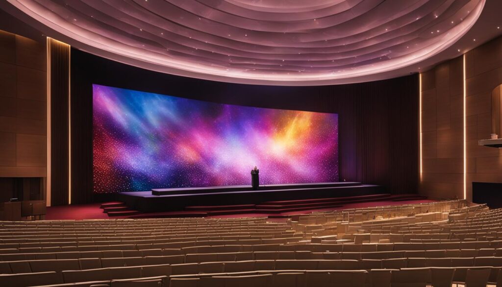 LED wall display for religious events LED wall display for religious events