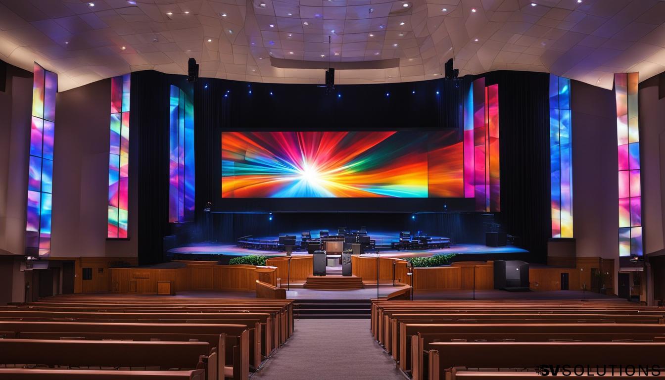 LED wall for Church in Lowell