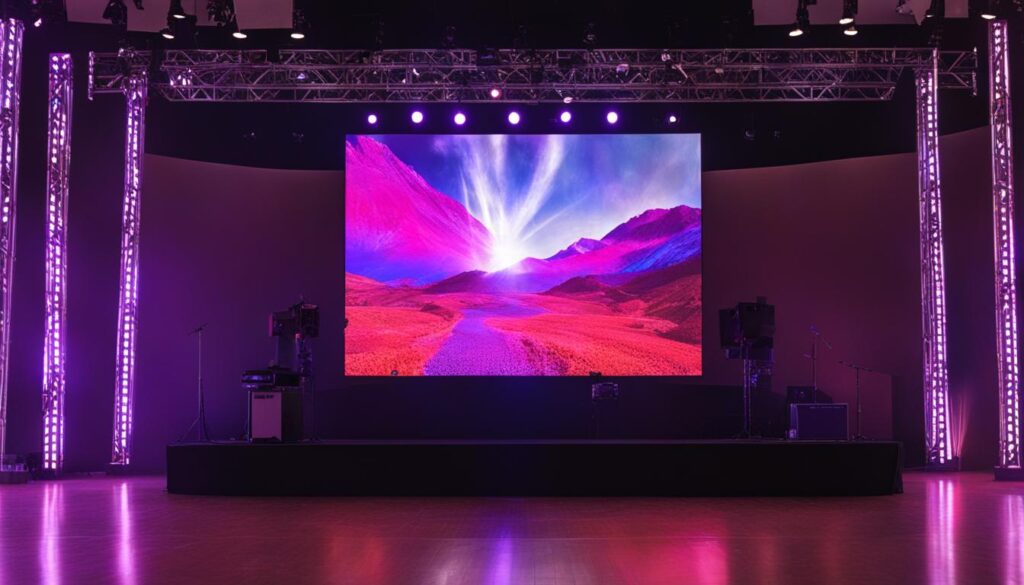 LED wall for worship