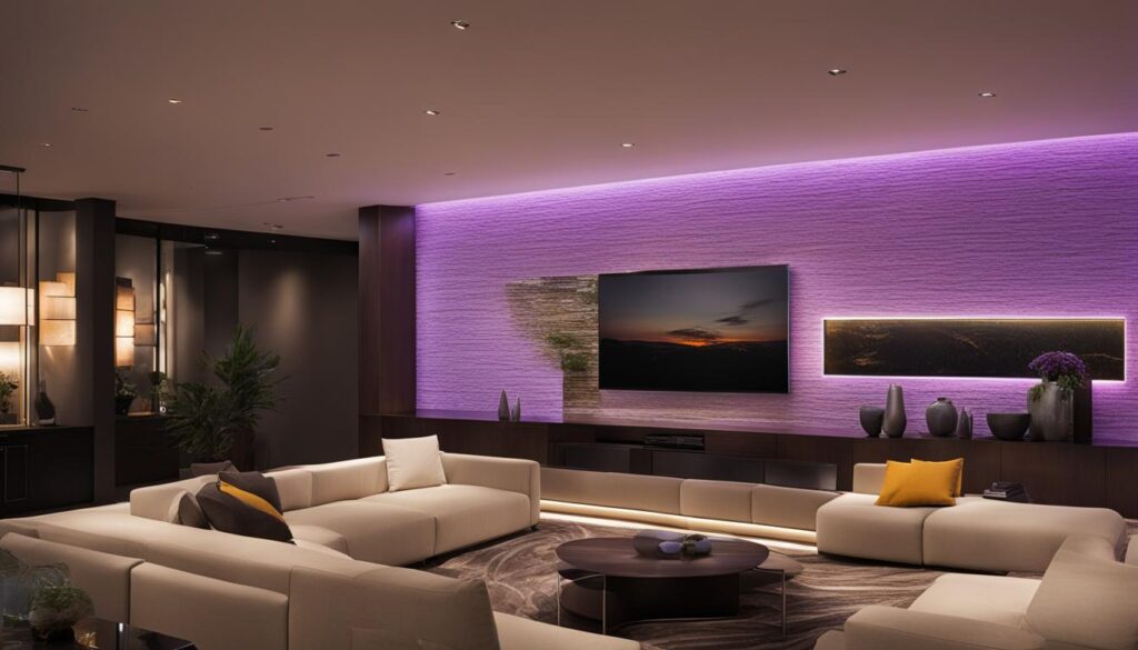 LED wall installation