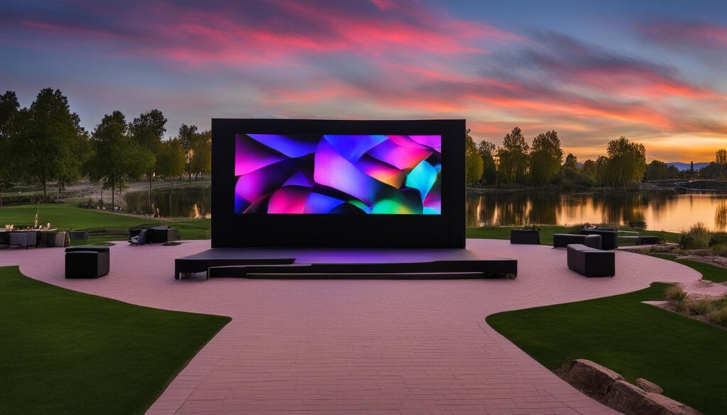 LED wall installation