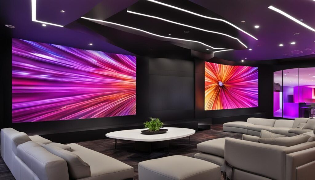 LED wall installation