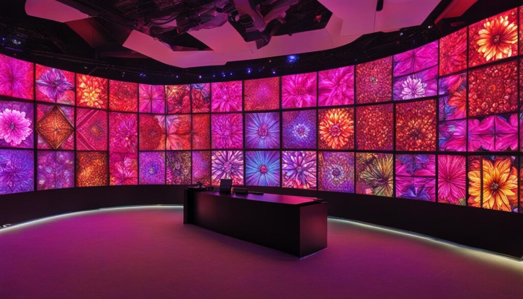 LED wall installation Franklin Township