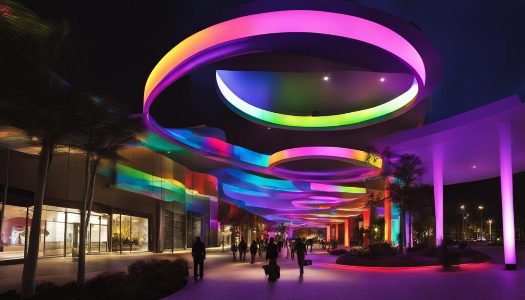 LED wall installation in Daphne