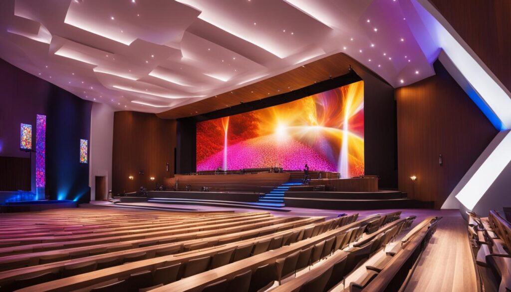 LED wall solutions for churches