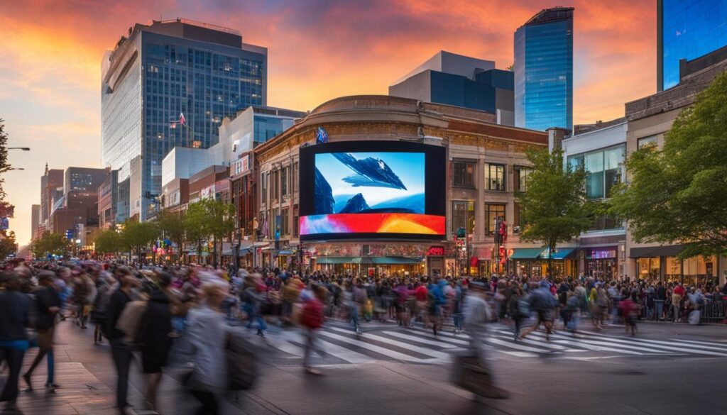 Large LED screen in Concord Large LED screen in Concord