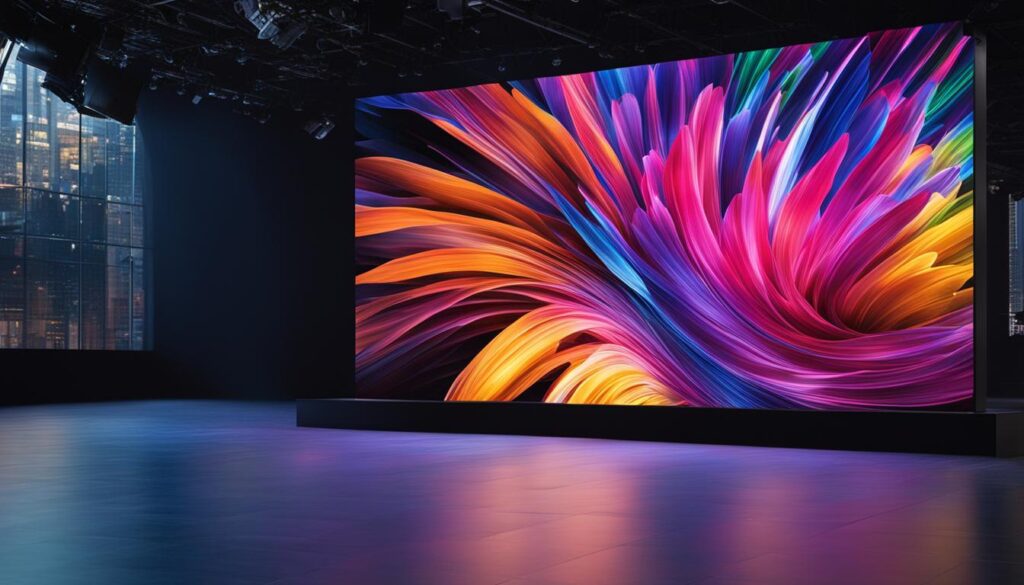 Large LED screens