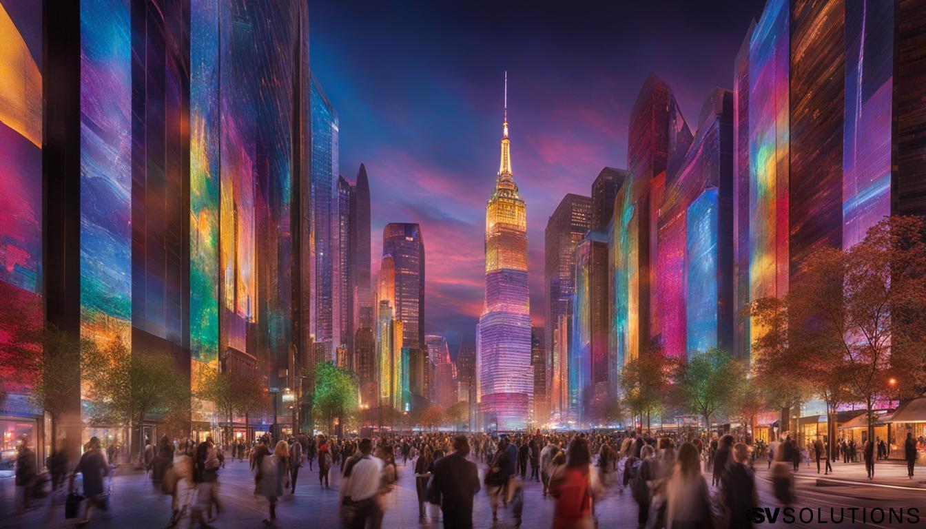 Large LED Wall System in Bayonne