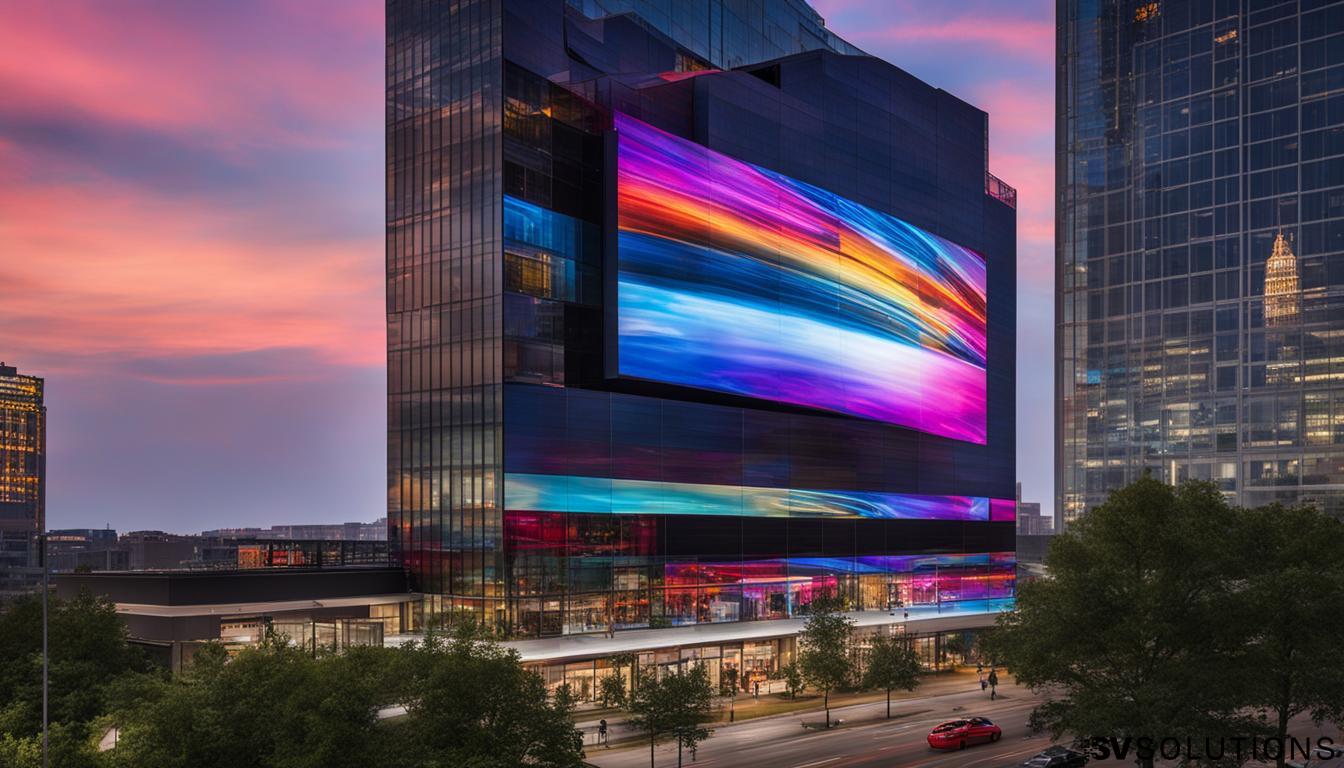 Large LED Wall System in Rogers