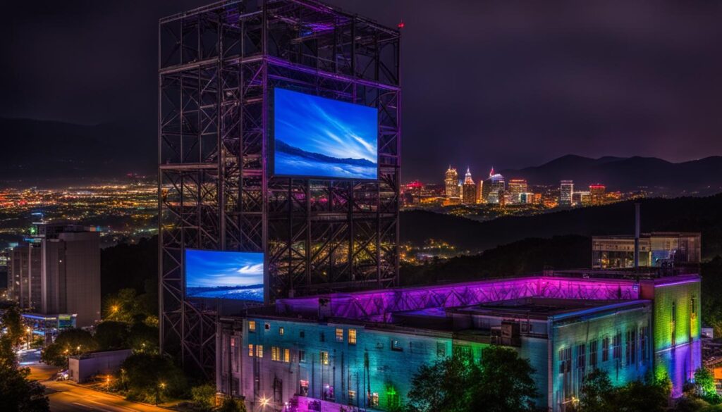 Our LED screen panels in action