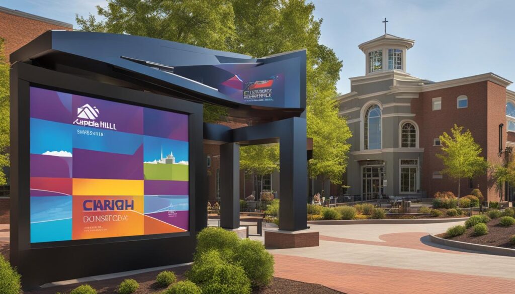 Outdoor Digital Signage in Chapel Hill Outdoor Digital Signage in Chapel Hill