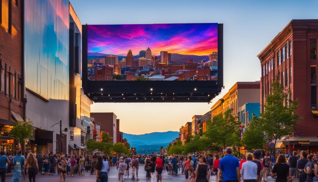Outdoor LED Screen in Asheville