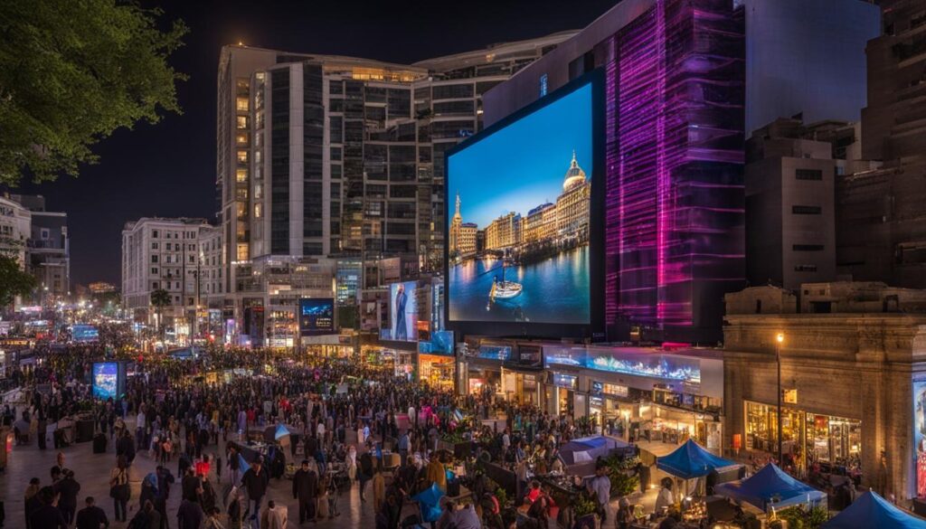 Outdoor LED screen in Alexandria