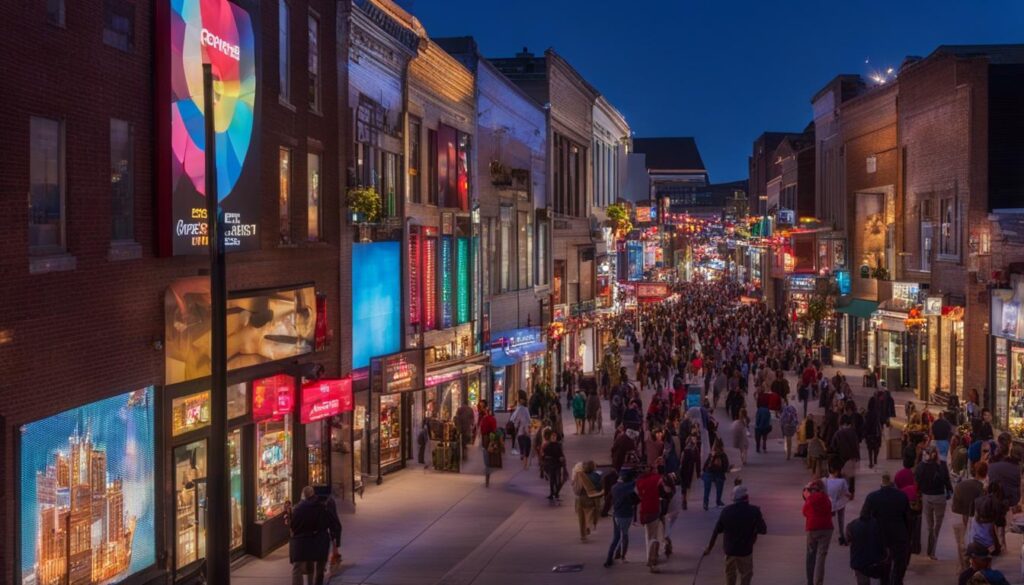 Outdoor LED screen in Bloomington