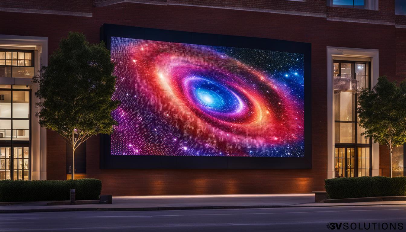 Outdoor LED screen in Brick | Elevate Your Venue with Sound & Video Solutions