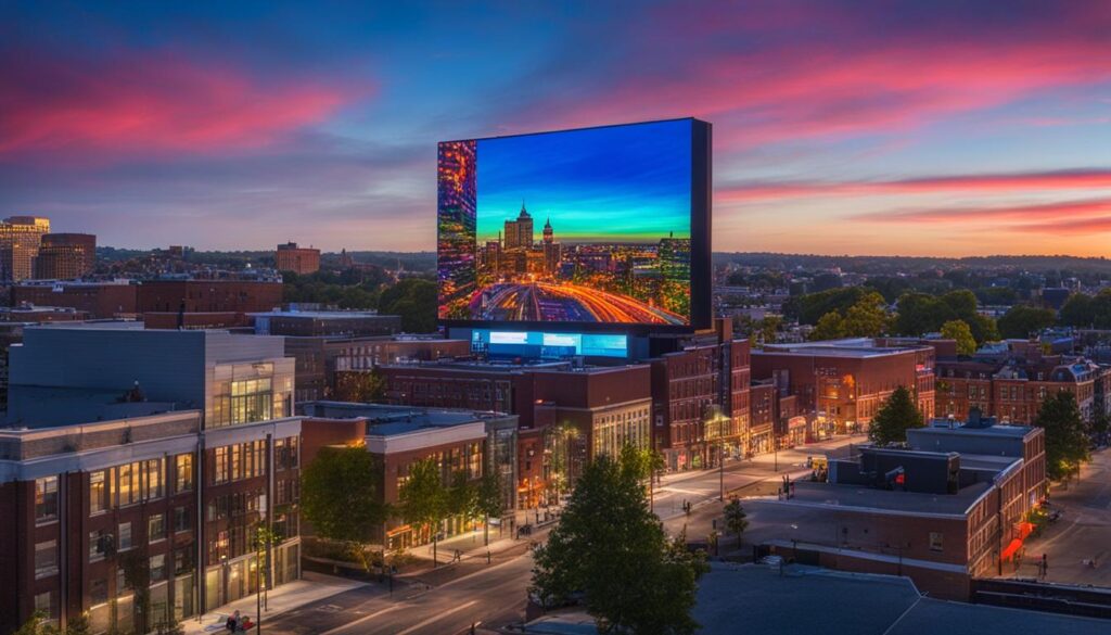 Outdoor LED screen in Brockton