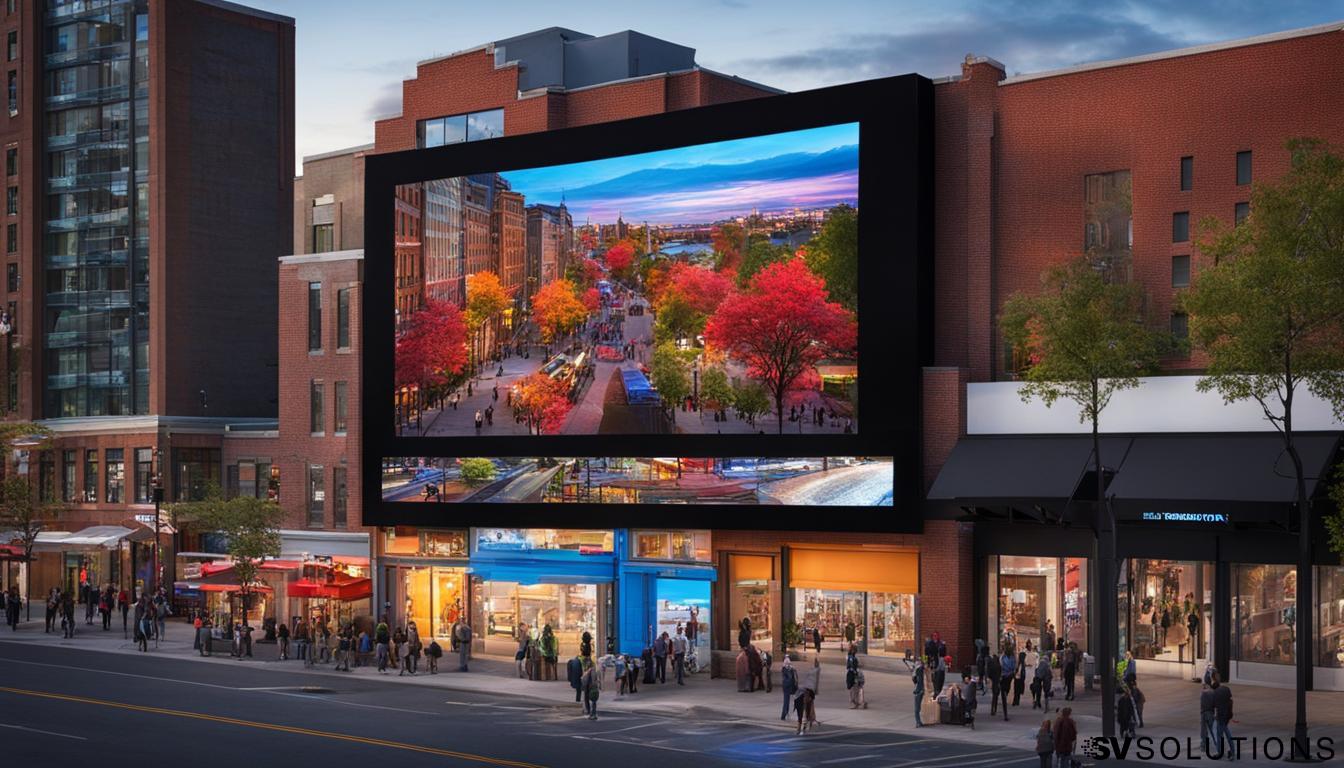 Outdoor LED screen in Burlington: Enhancing Your Digital Signage with LED Display Solutions