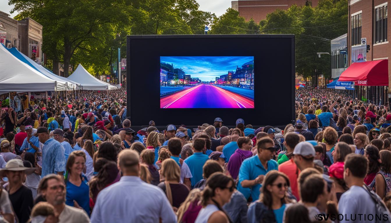 Outdoor LED screen in Decatur with Sound & Video Solutions