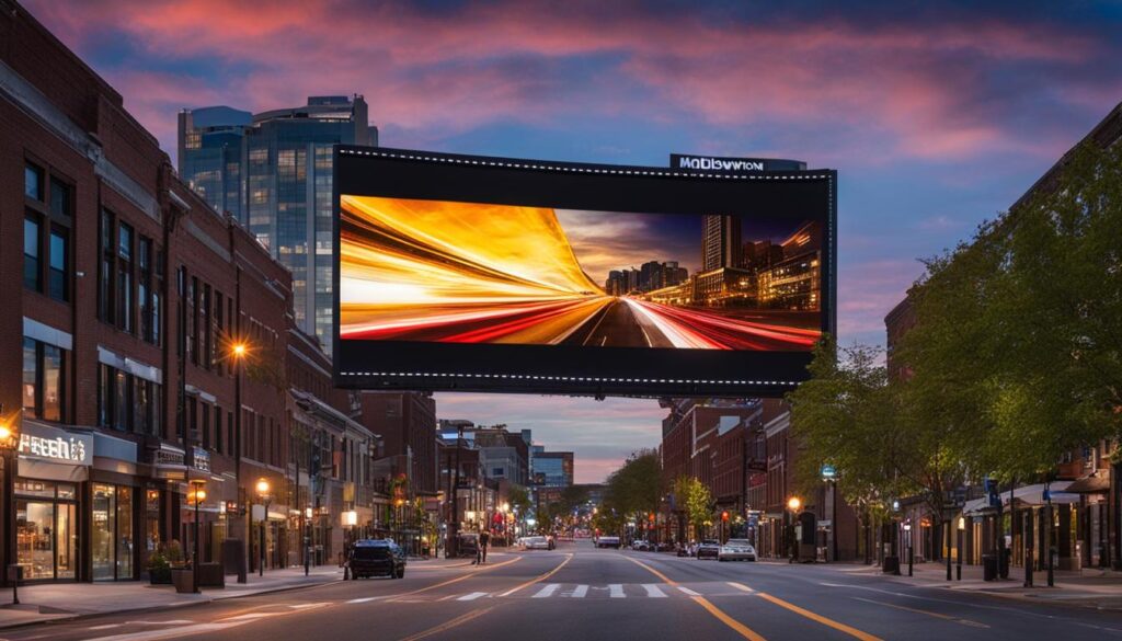 Outdoor LED screen in Middletown