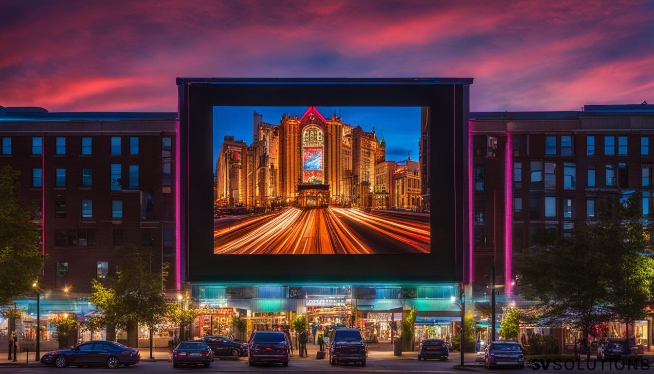 Outdoor LED screen in Middletown