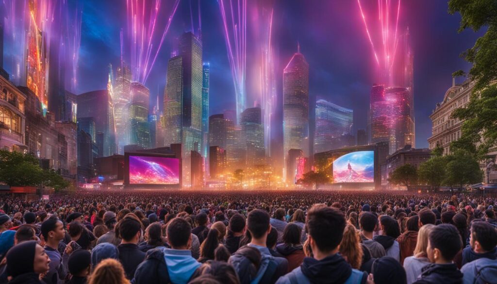 Outdoor LED screen in Plymouth