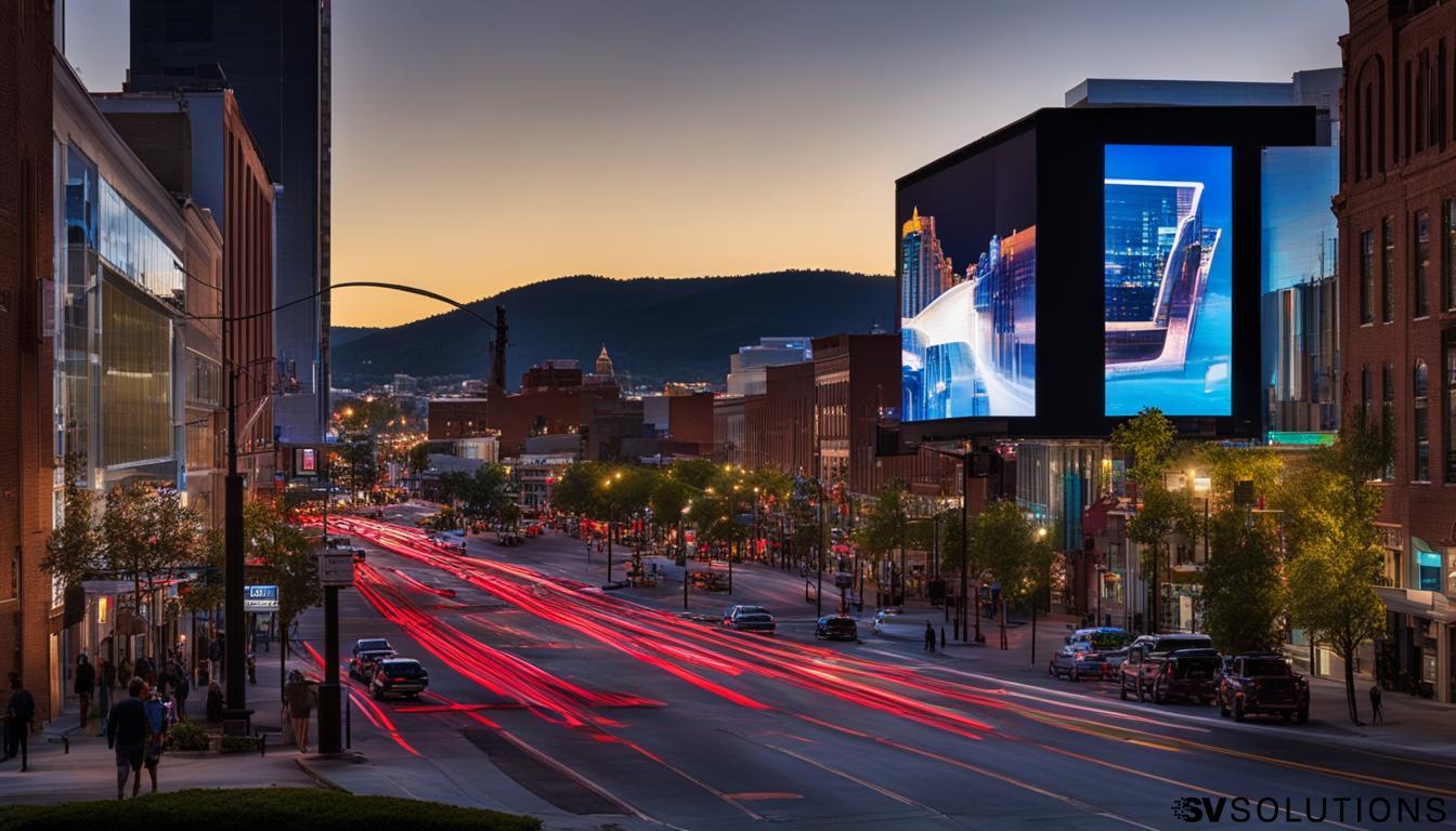 Outdoor LED screen in Roanoke