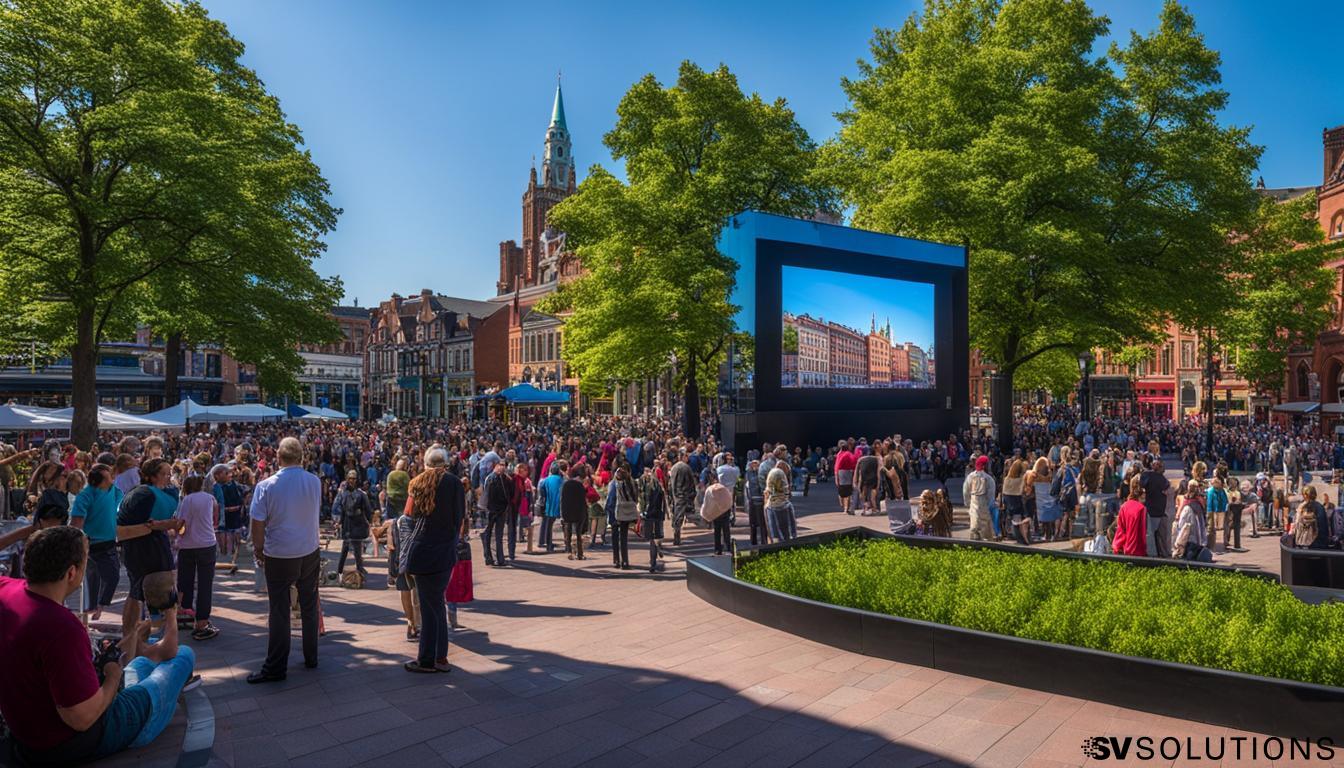 Outdoor LED Screen Solutions in Worcester with Sound & Video Solutions