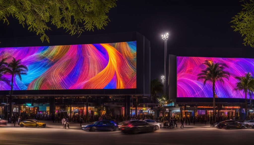 Outdoor LED screens