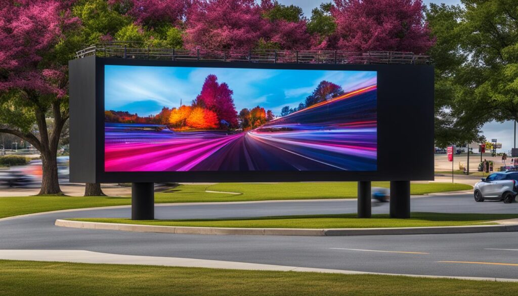Outdoor advertising on LED screen Outdoor advertising on LED screen