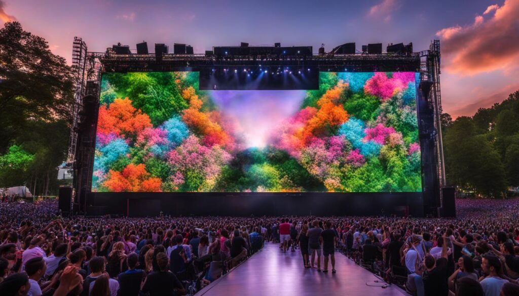 Outdoor concert video walls Outdoor concert video walls