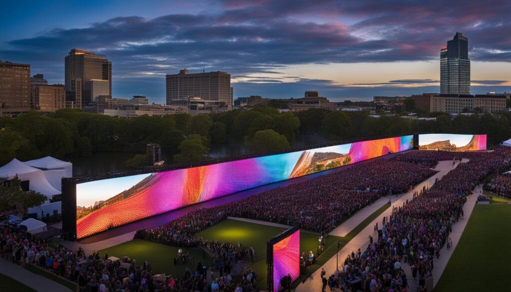 Portable LED wall in Augusta Portable LED wall in Augusta