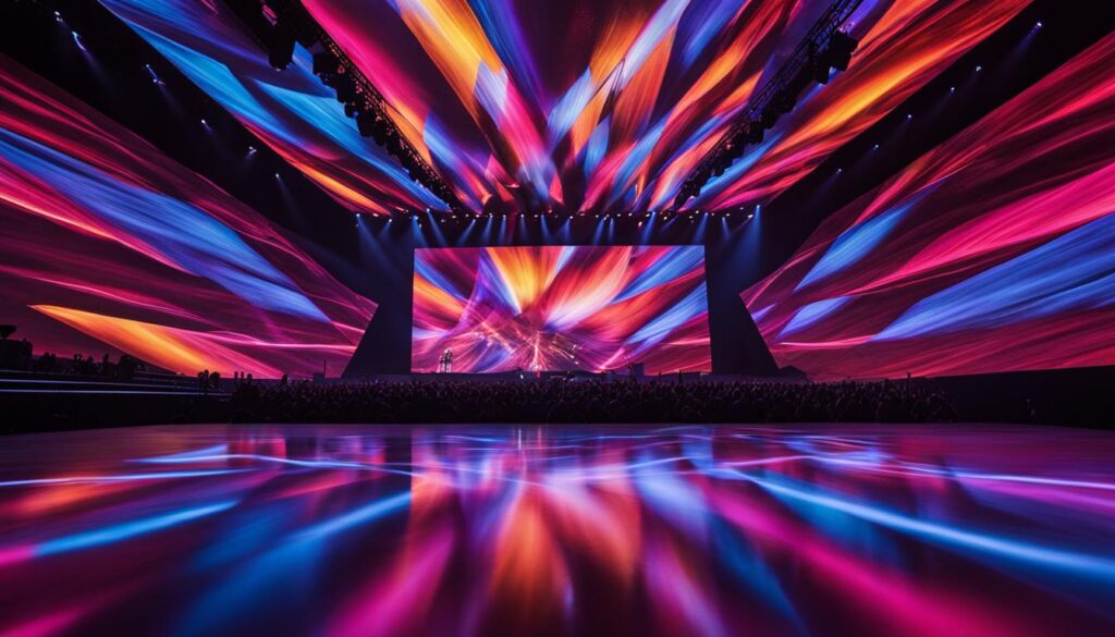 Video wall for concerts
