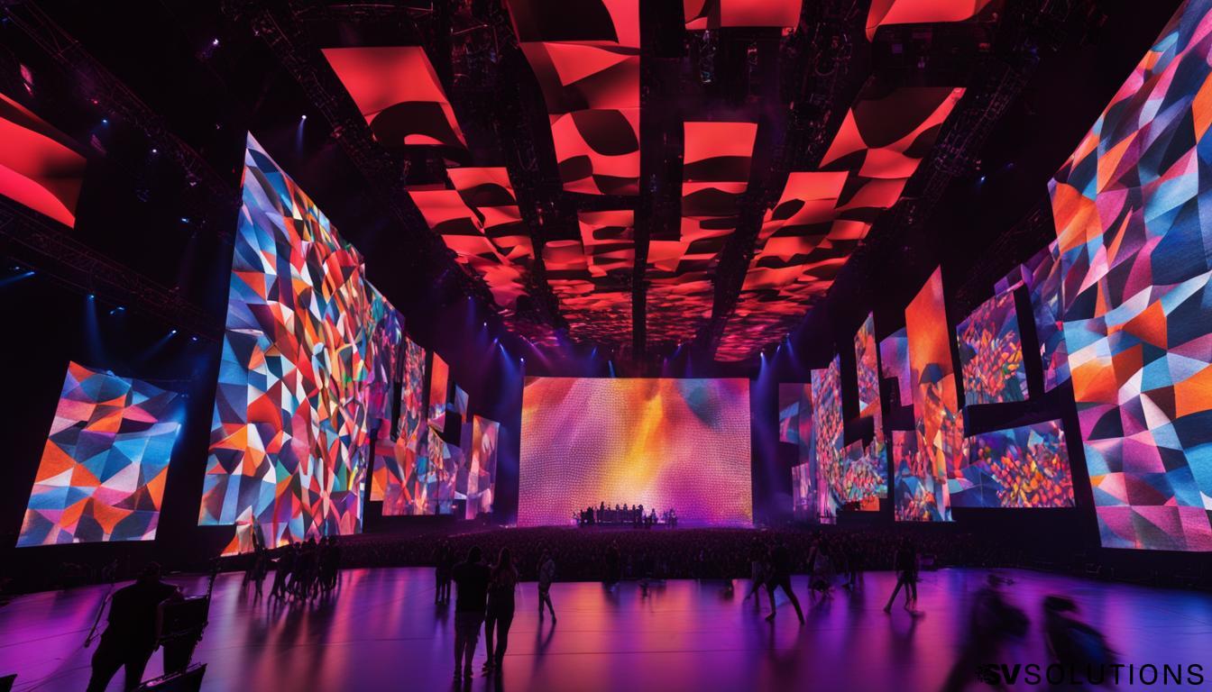 Video walls for concerts in Fayetteville